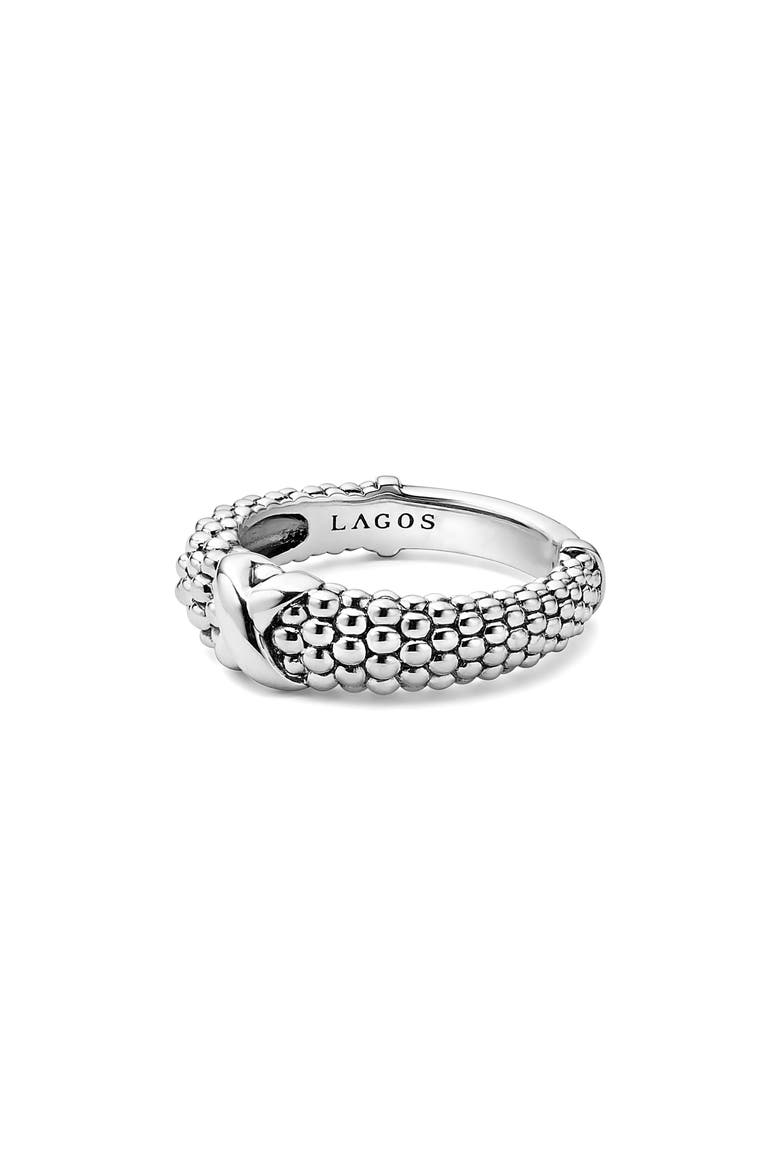 Signature Caviar Ring, Alternate, color, SILVER