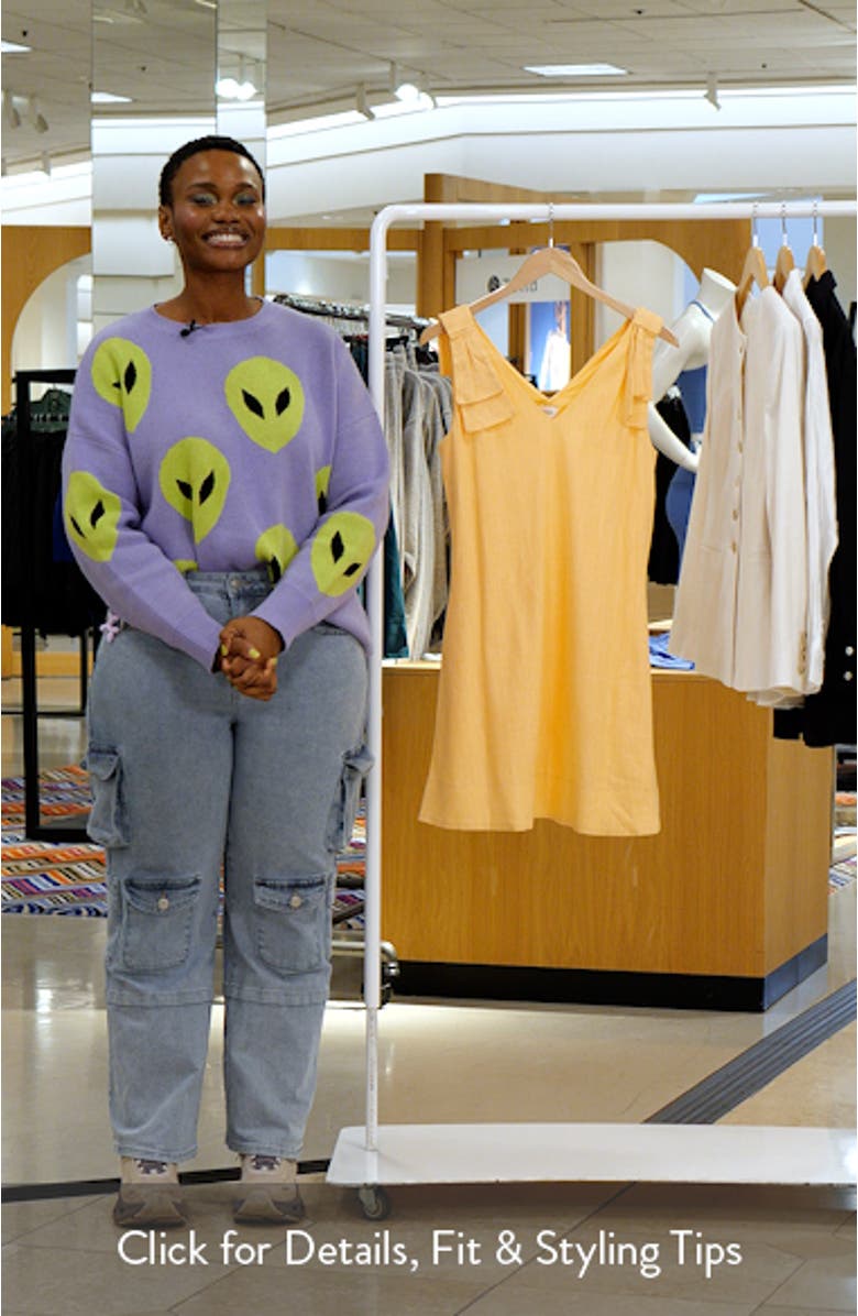 Bow Shoulder Shift Minidress, sales video thumbnail