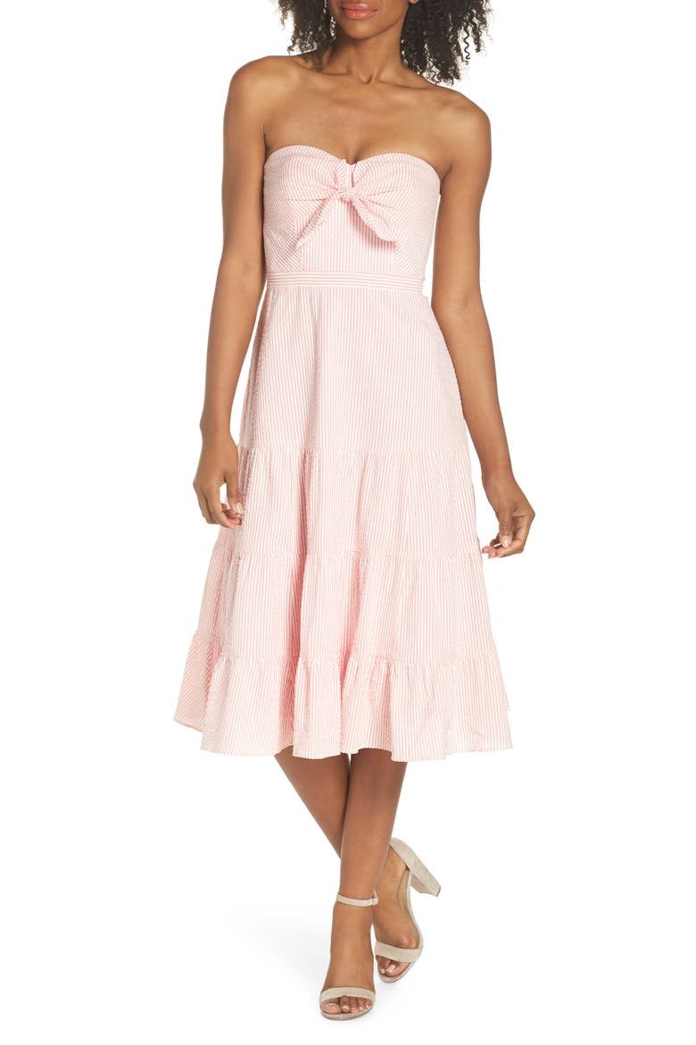 Tie Front Strapless Dress video