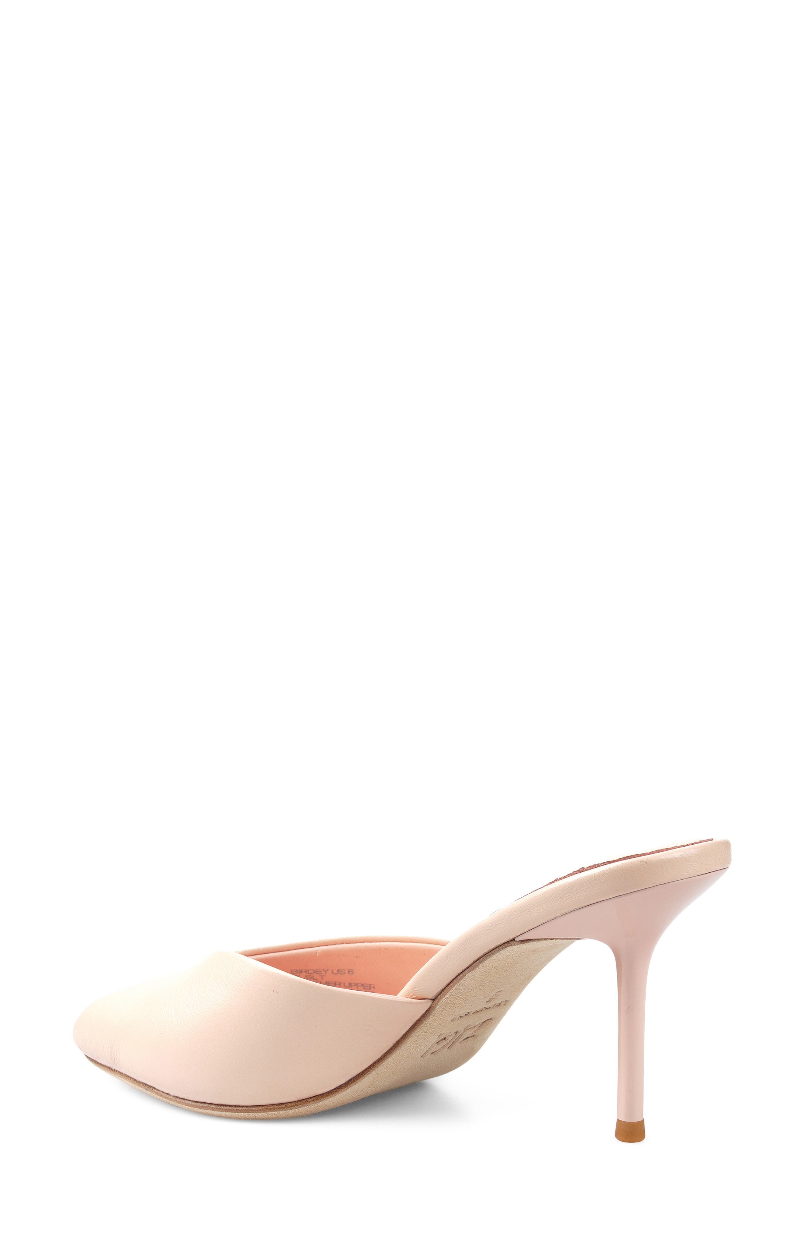 Birdey Peep Toe Mule, Alternate, color, BLUSH LEATHER