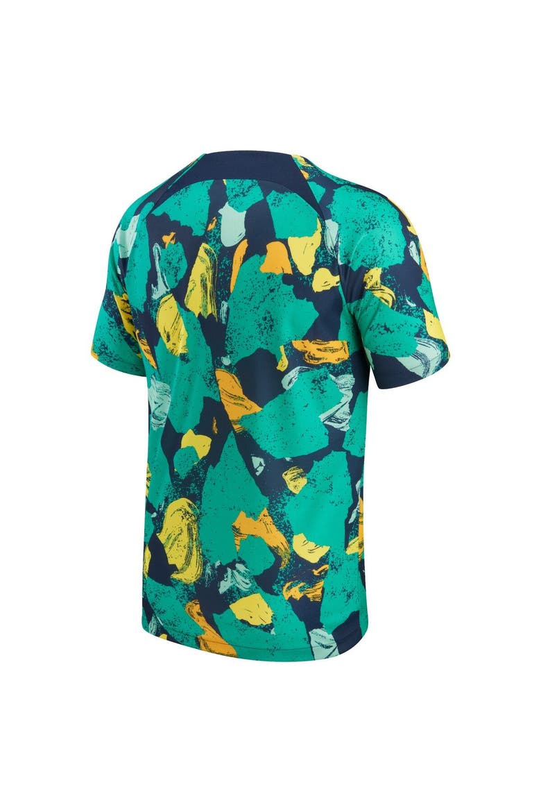 Men's Nike Green/Yellow Australia National Team 2022/23 Pre-Match Top, Alternate, color, Green