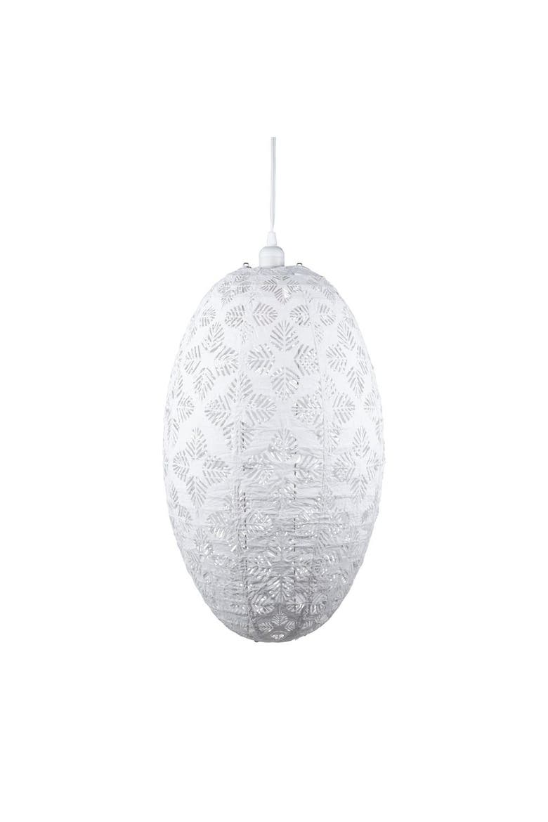 Soji Stella Nova Geo Palm Pod - Indoor / Outdoor Pendant Lamp, Main, color, White