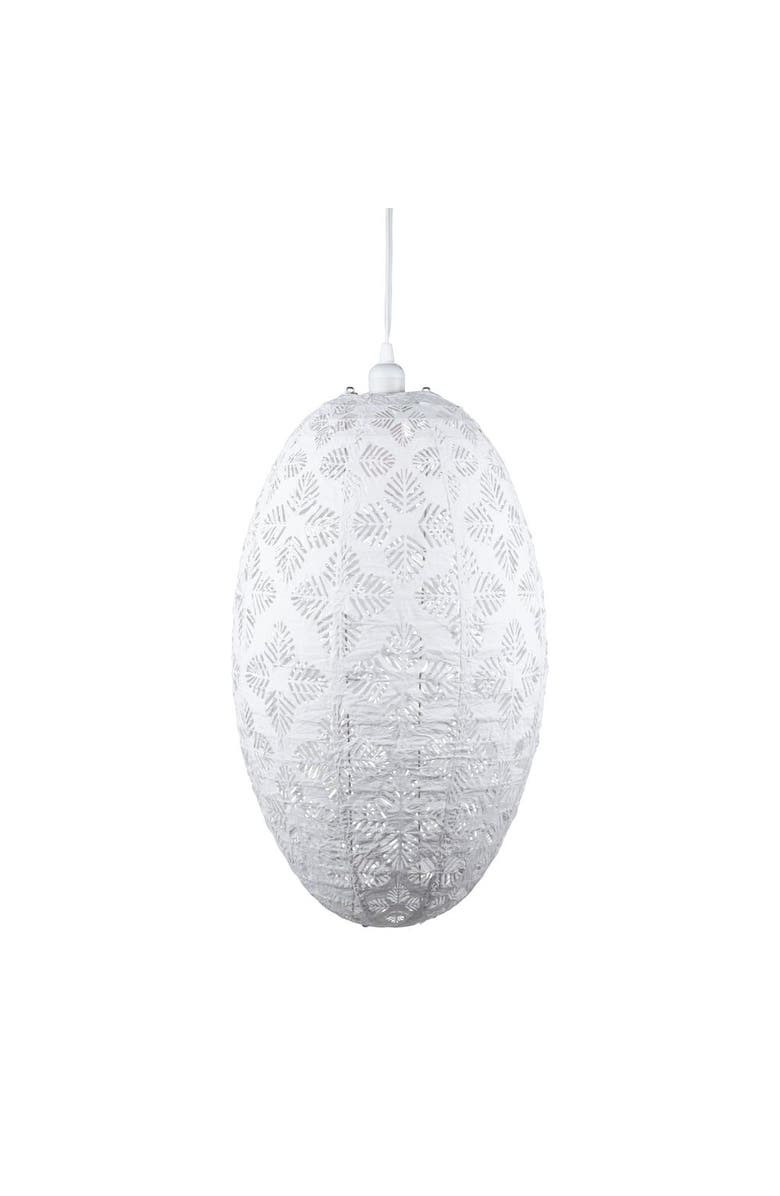 Allsop Home & Garden Soji Stella Nova Geo Palm Pod - Indoor / Outdoor Pendant Lamp, Main, color, White