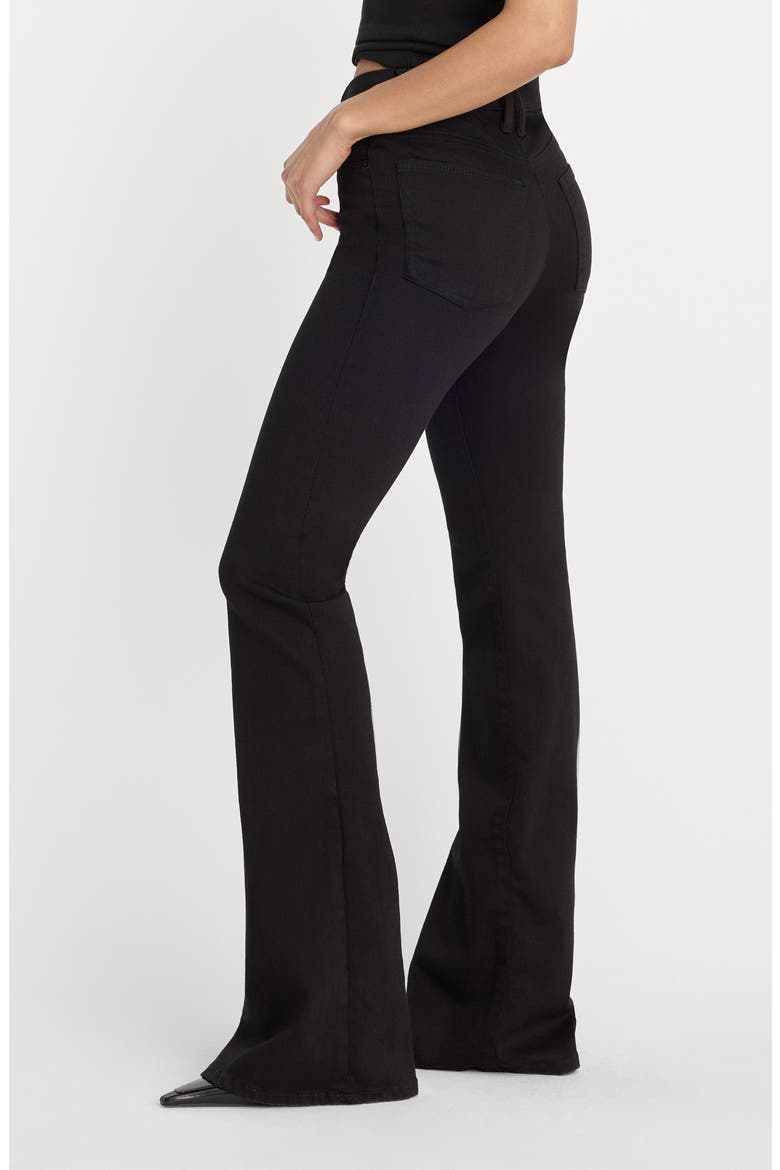 Good Leg High Waist Flare Jeans, Alternate, color, BLACK001