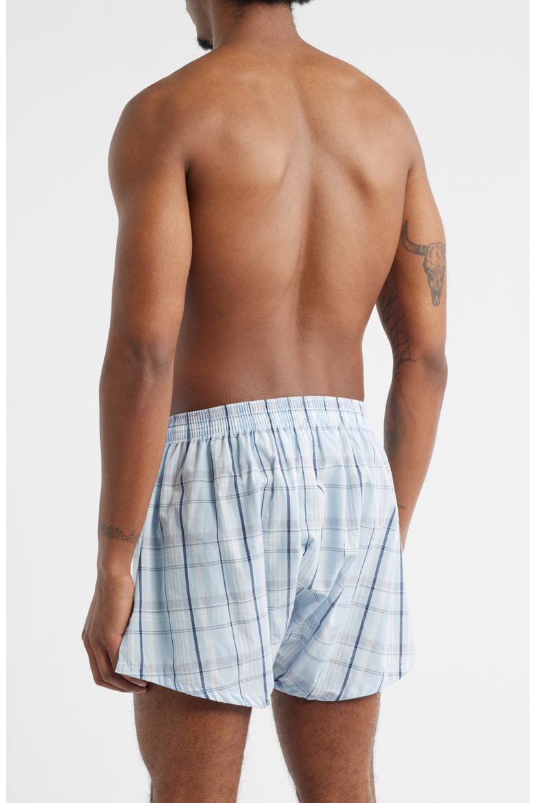 3-Pack Classic Fit Boxers, Alternate, color, BLUE CLARK PLAID MULTI