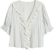 DÔEN Henri Stripe Organic Cotton Voile Top