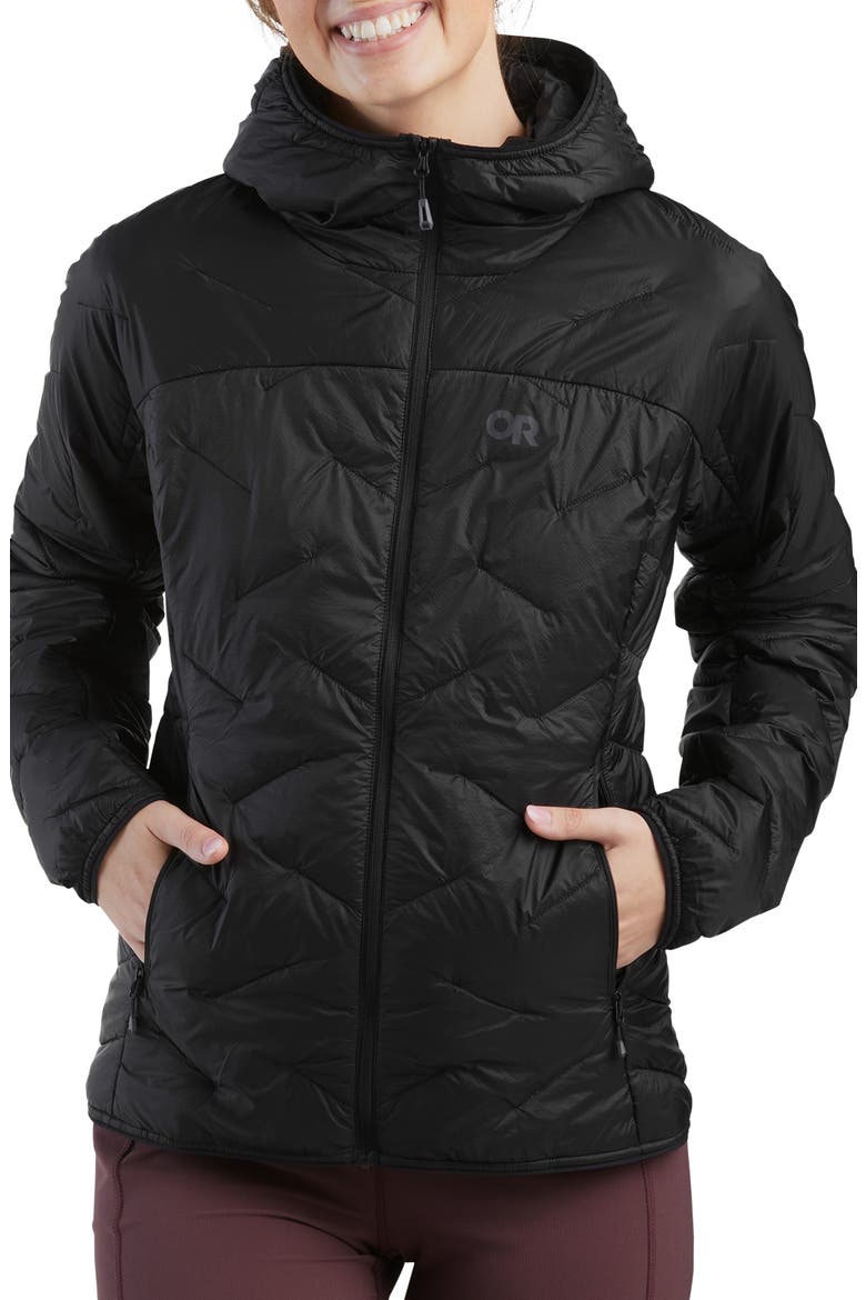SuperStrand LT Hooded Jacket, Main, color, SOLID BLACK