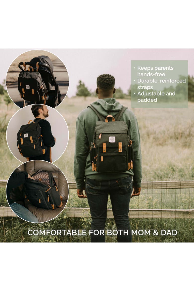 Birch Bag Diaper Backpack, Alternate, color, Black