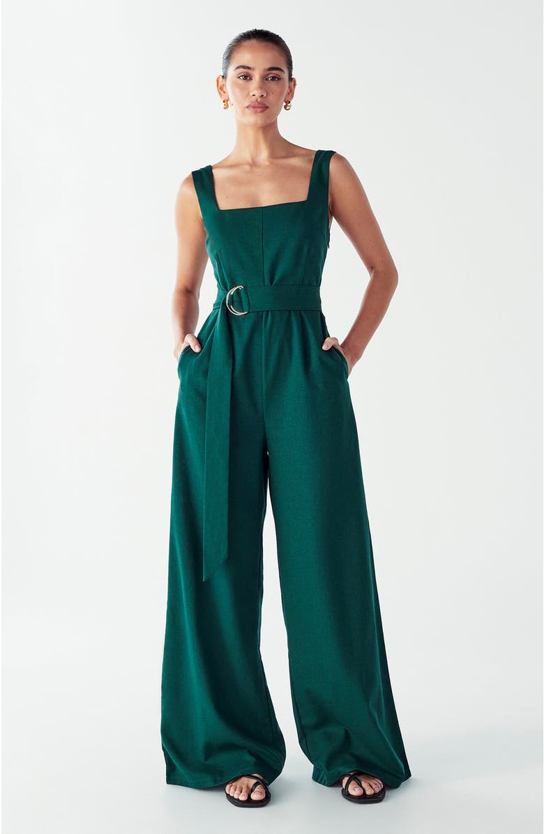 WILLA Graces Jumpsuit, Main, color, Emerald