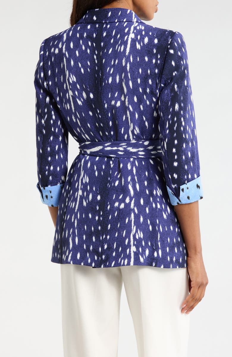 DVF Emiliano Jacket, Alternate, color, Fawn Perfect Navy