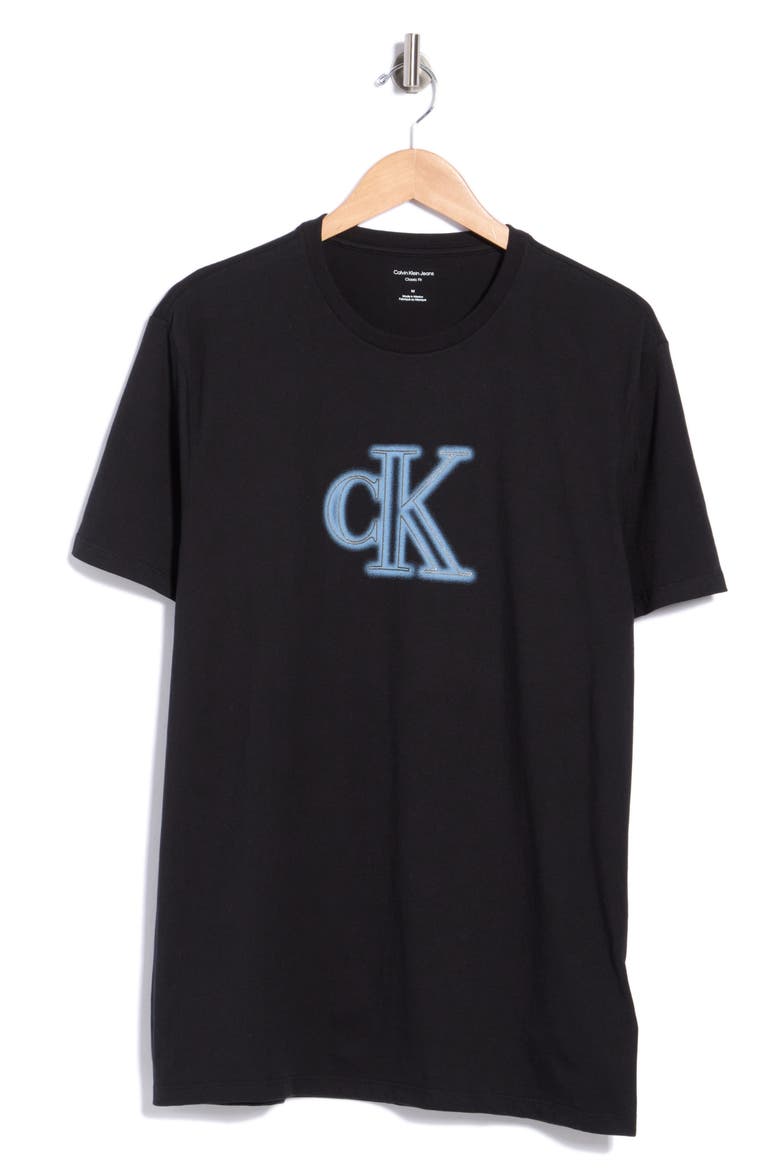 Logo Cotton Graphic T-Shirt, Main, color, BLACK