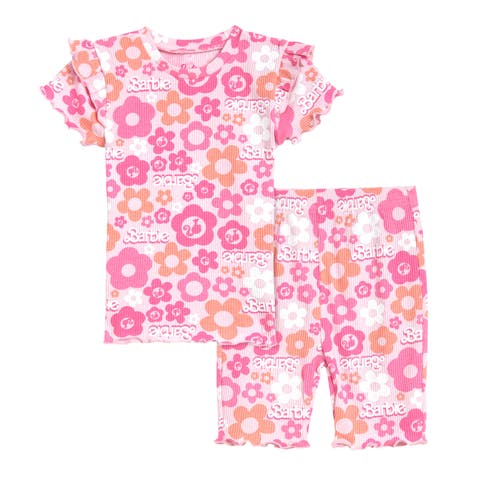 Ribbed T-Shirt & Shorts Set