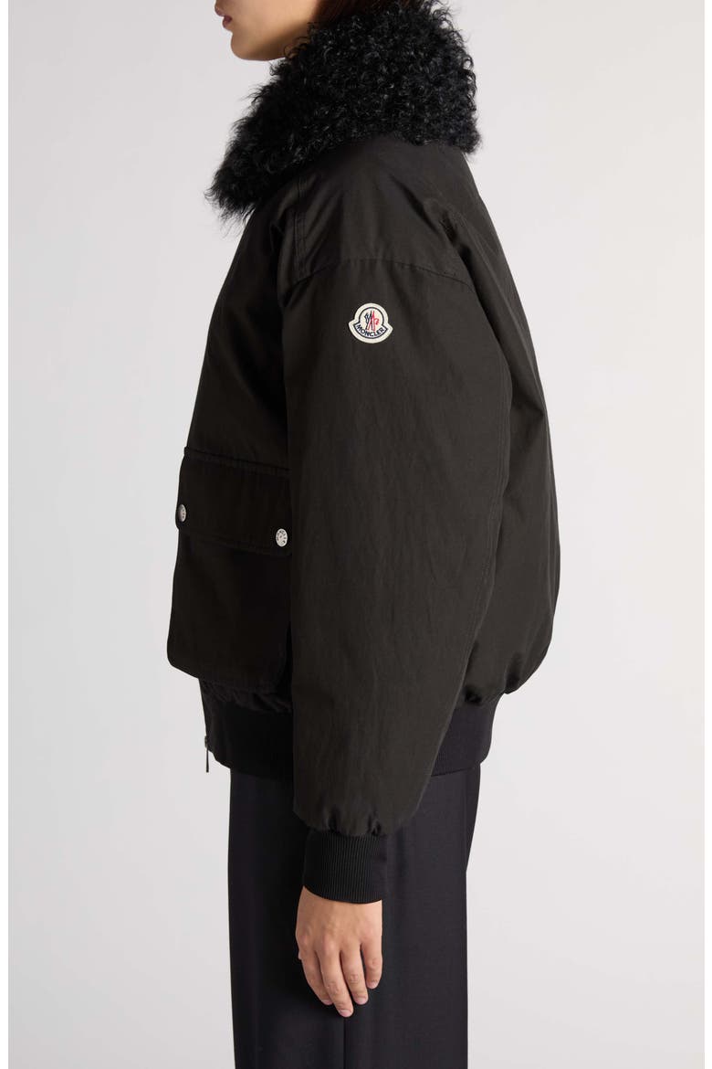 Rougequeue Bomber Jacket, Alternate, color, BLACK