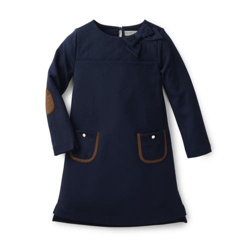 Baby Girls' Quilted Ponte Riding Dress, Infant