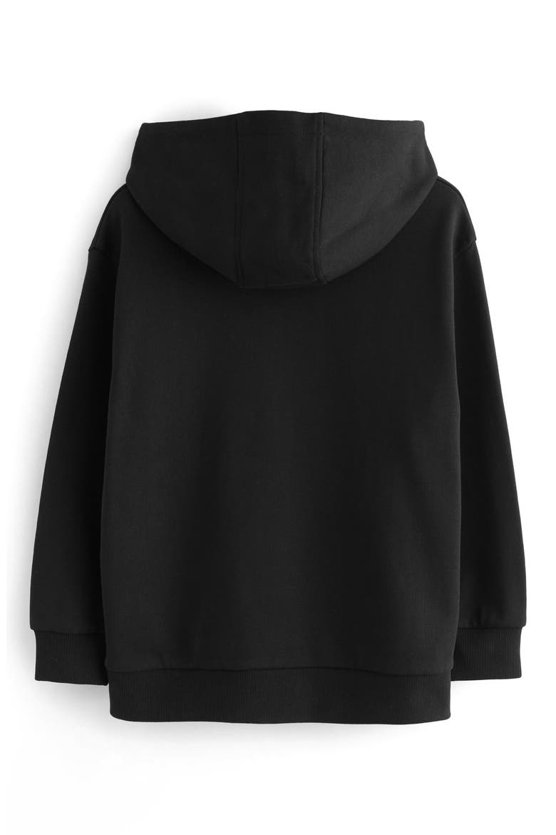 Kids' Biggie Oversize Cotton Graphic Hoodie, Alternate, color, BLACK