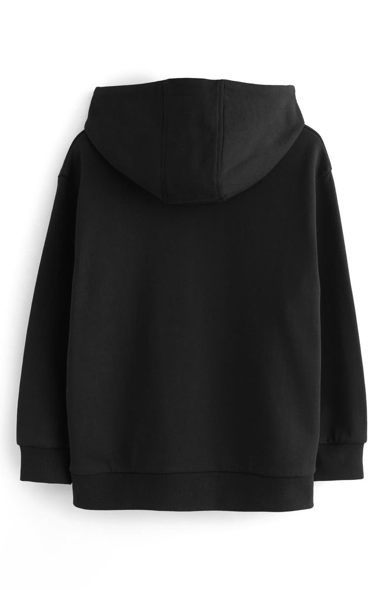 smALLSAINTS by ALLSAINTS Kids' Biggie Oversize Cotton Graphic Hoodie, Alternate, color, Black