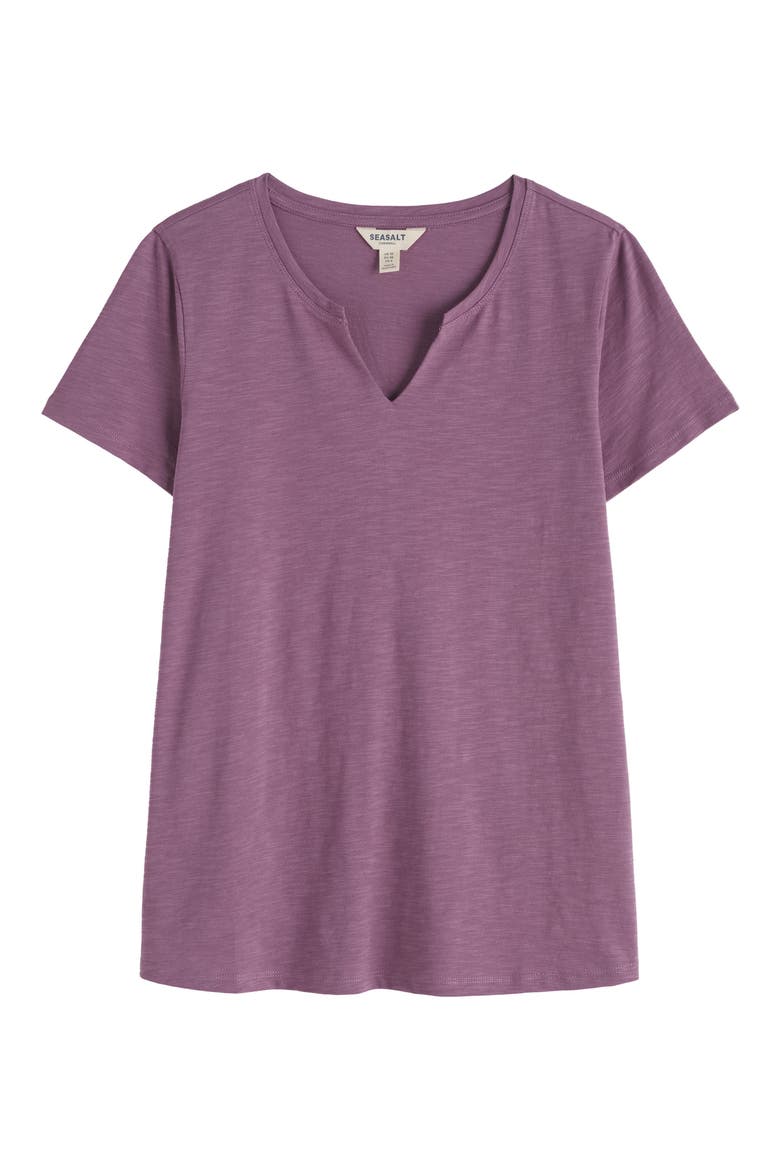 Kellow V-Neck Organic Cotton T-Shirt, Alternate, color, VERBENA