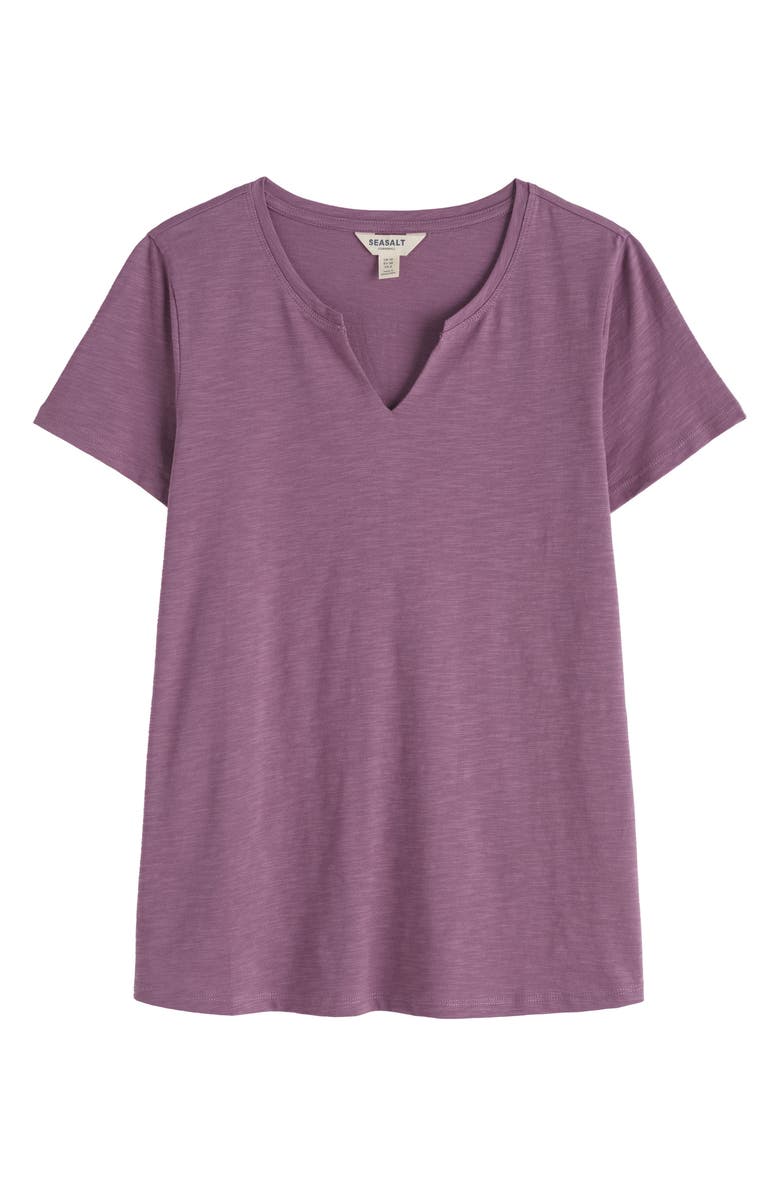 Seasalt Cornwall Kellow V-Neck Organic Cotton T-Shirt, Alternate, color, Verbena