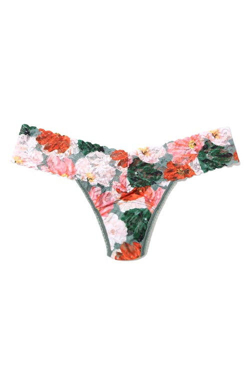 Hanky Panky Print Low Rise Thong In Multi