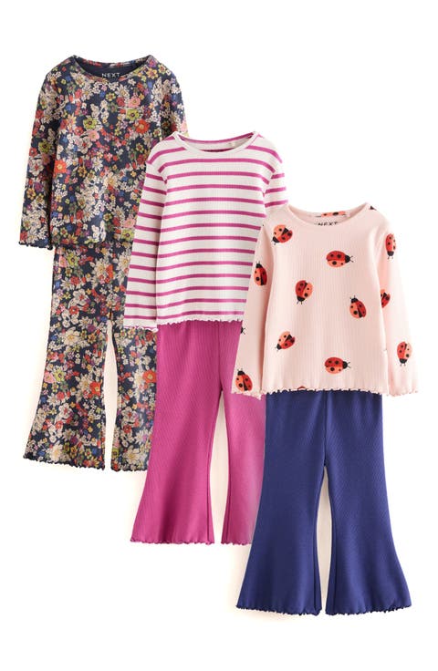 Kids' Assorted 6-Pack Long Sleeve T-Shirts & Leggings Set (Baby & Little Kid)