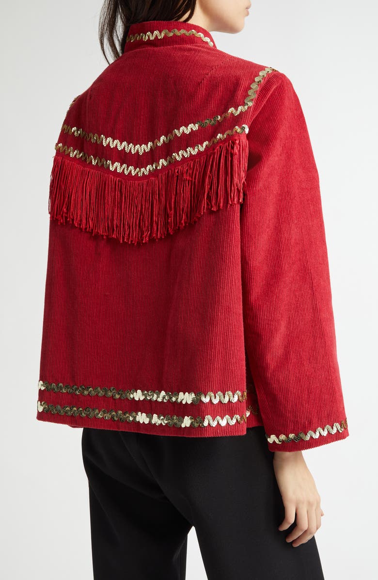 Bode Bandstand Fringe Jacket, Alternate, color, 