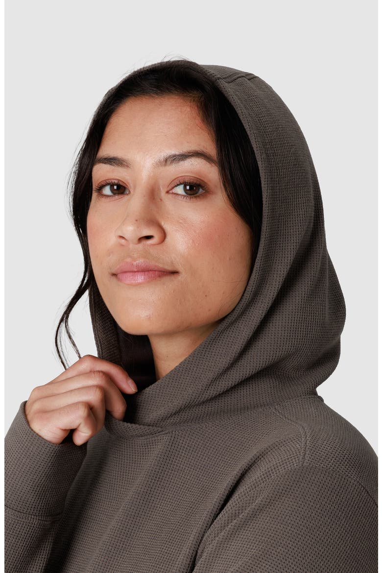 Eclipse Waffle Hoodie, Alternate, color, GRAVEL