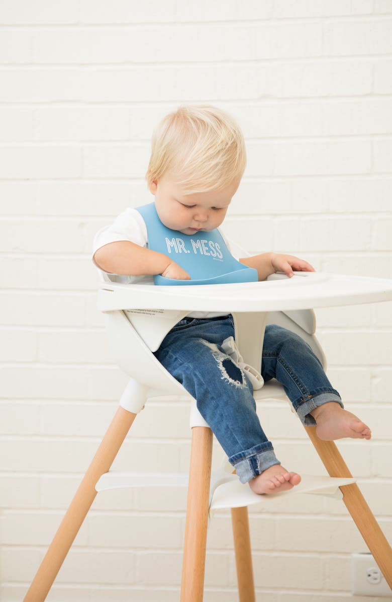 Bella Tunno Mr. Mess Silicone Wonder Bib, Alternate, color, Blue