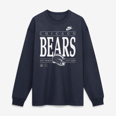 Men's Nike Navy Chicago Bears Red Zone Long Sleeve Max90 T-Shirt
