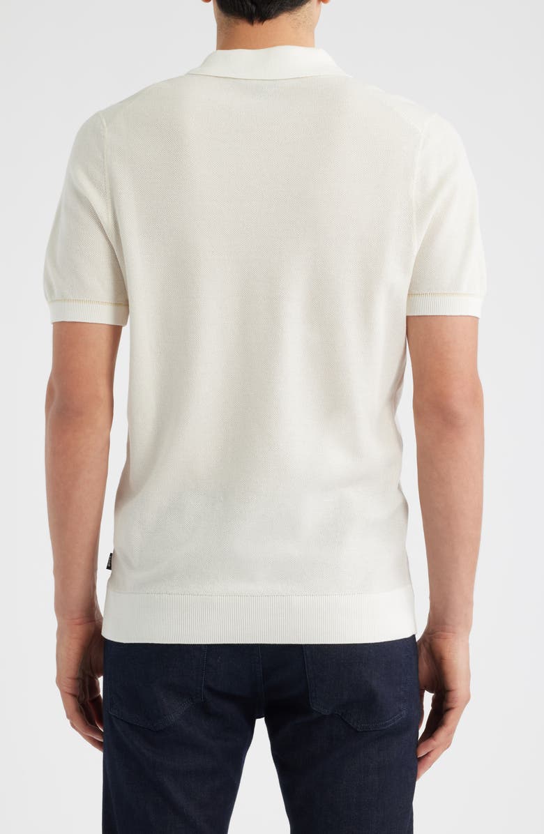 BOSS Jianluca Johnny Collar Polo, Alternate, color, White