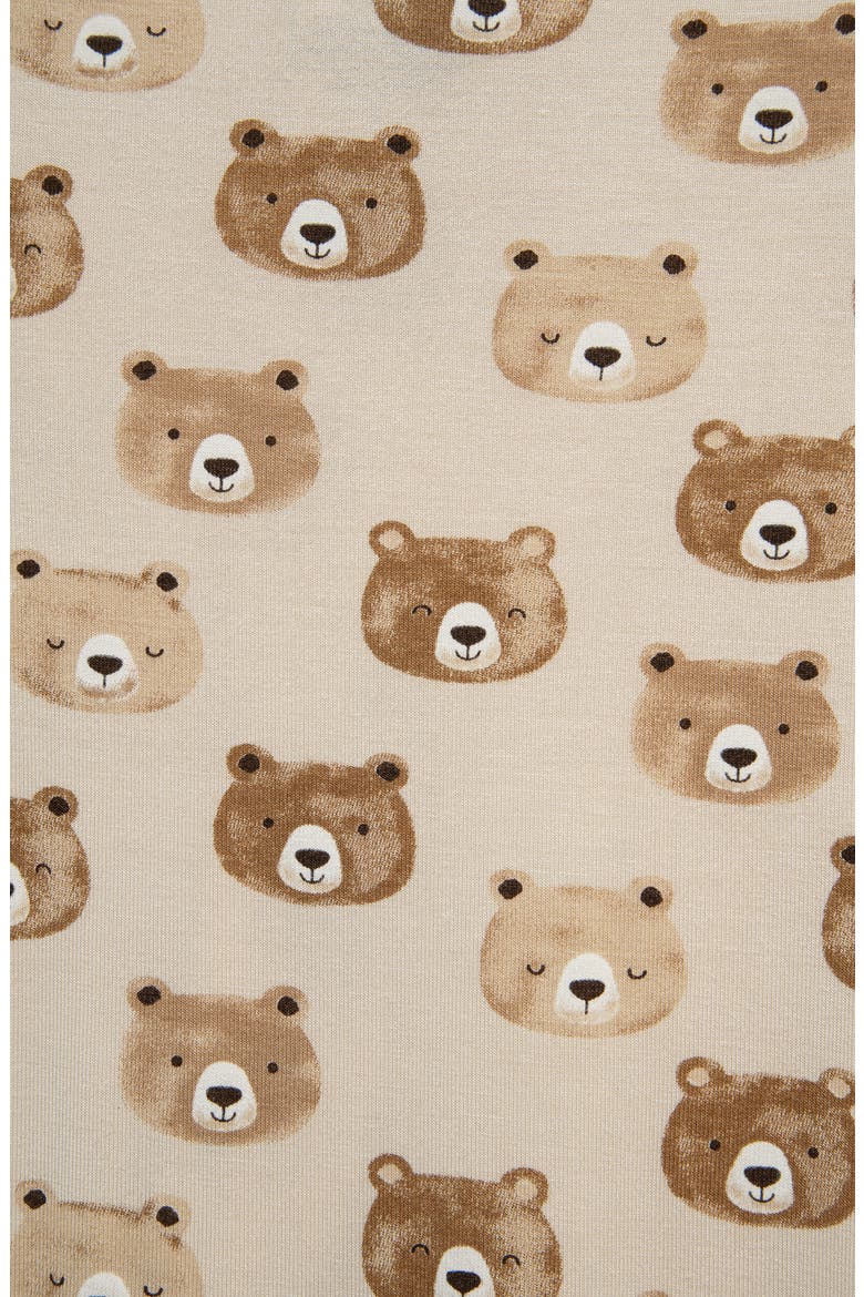 Happy Bears Stretch Viscose Footie (Nordstrom Exclusive), Alternate, color, TAN