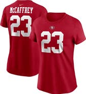 Nike Women's Nike Christian McCaffrey Scarlet San Francisco 49ers Player Name & Number T-Shirt