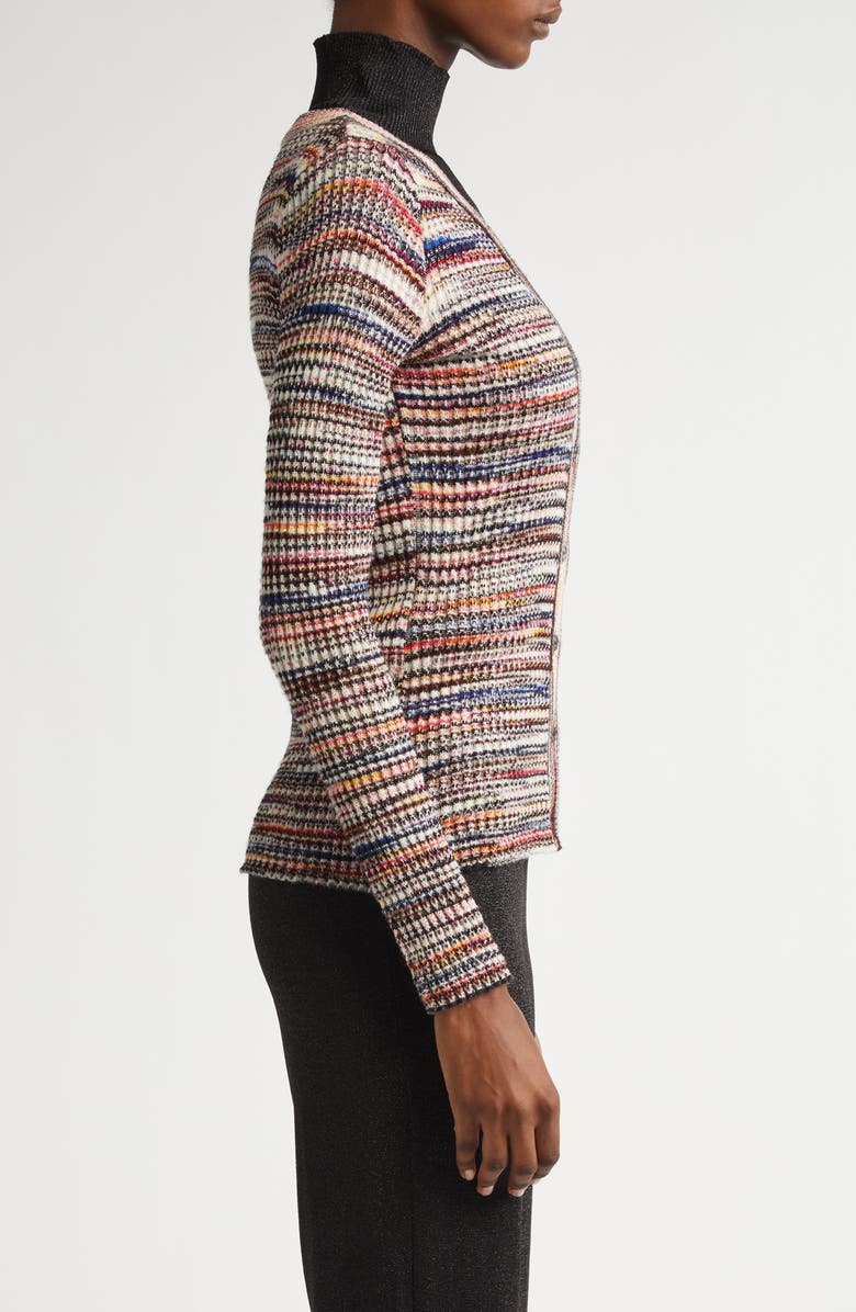 Missoni Rib Wool Blend Cardigan, Alternate, color, 
