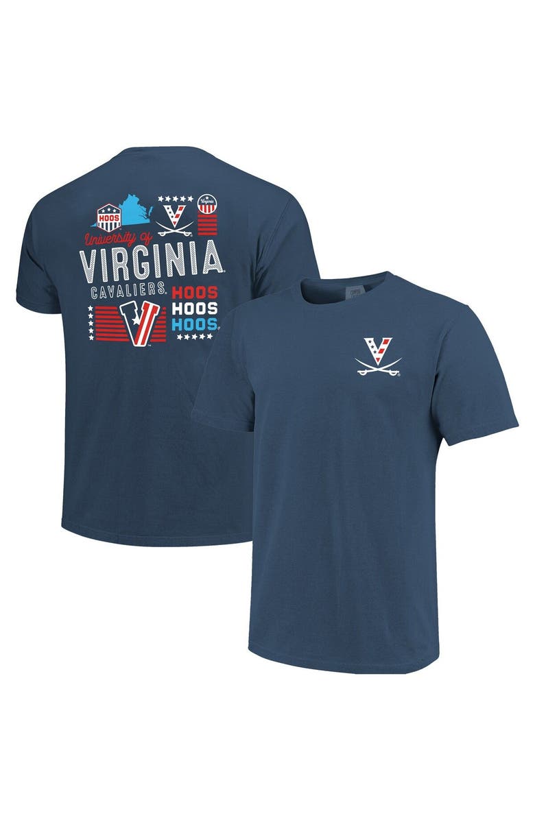 IMAGE ONE Men's Navy Virginia Cavaliers Red, White & Hoo T-Shirt, Main, color, Navy