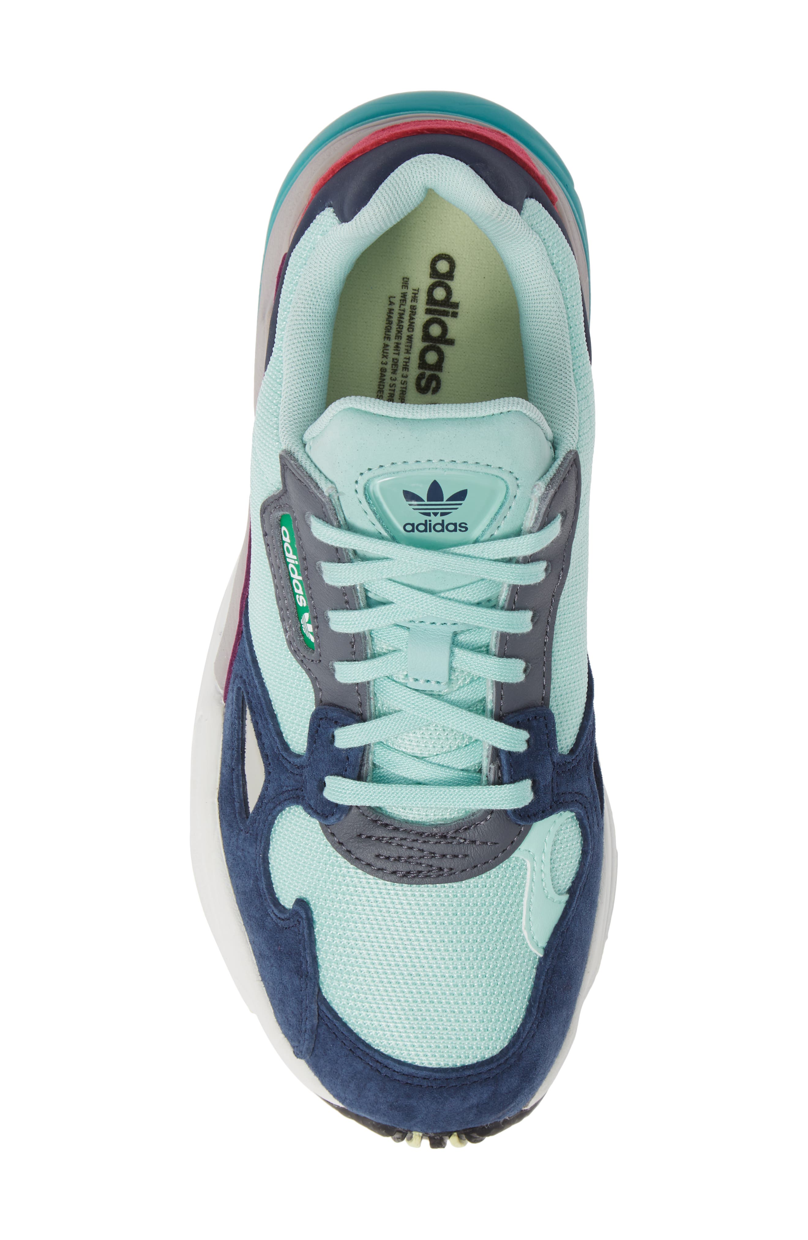 Falcon Sneaker (Limited Edition), Alternate, color, CLEAR MINT/ CLEAR MINT/ NAVY