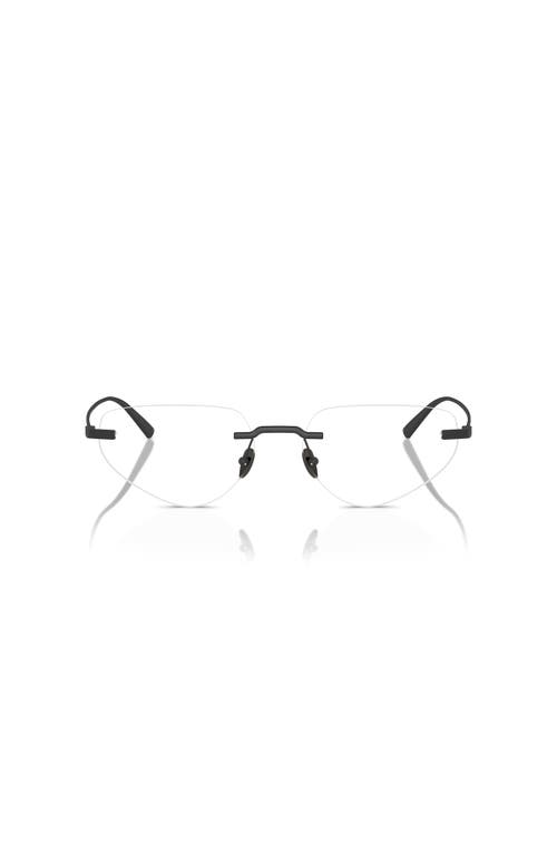 Ferrari 57mm Irregular Optical Glasses In Black