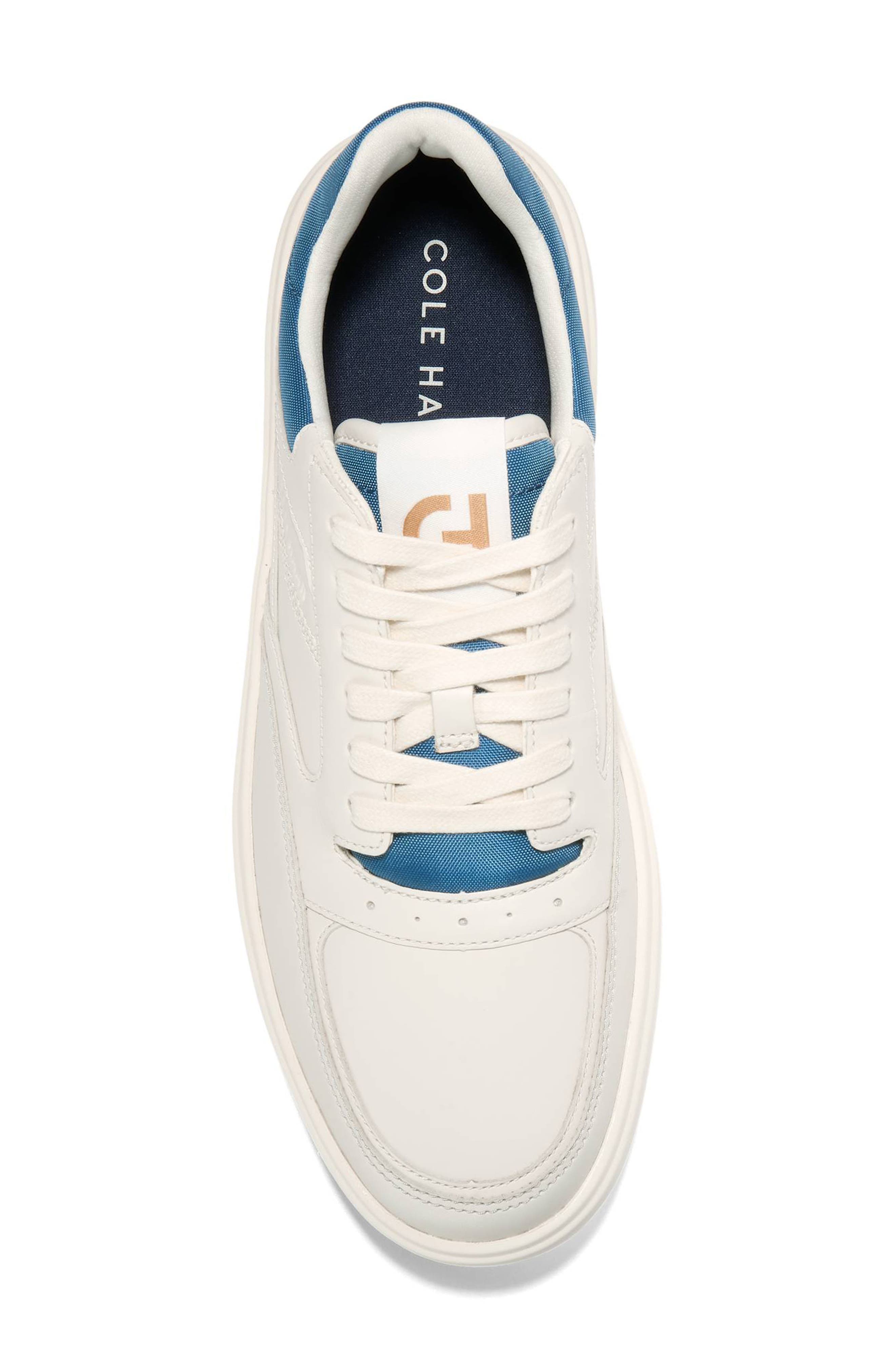 Cole Haan Grand Crosscourt Traveler Setshot Sneaker, Alternate, color, Ivory / Dark Blue / Ivory
