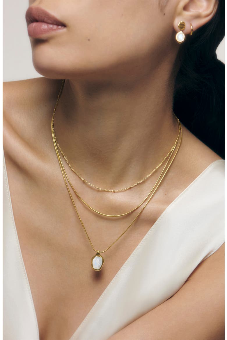 Odyssey Stone Pendant Necklace, Alternate, color, YELLOW GOLD