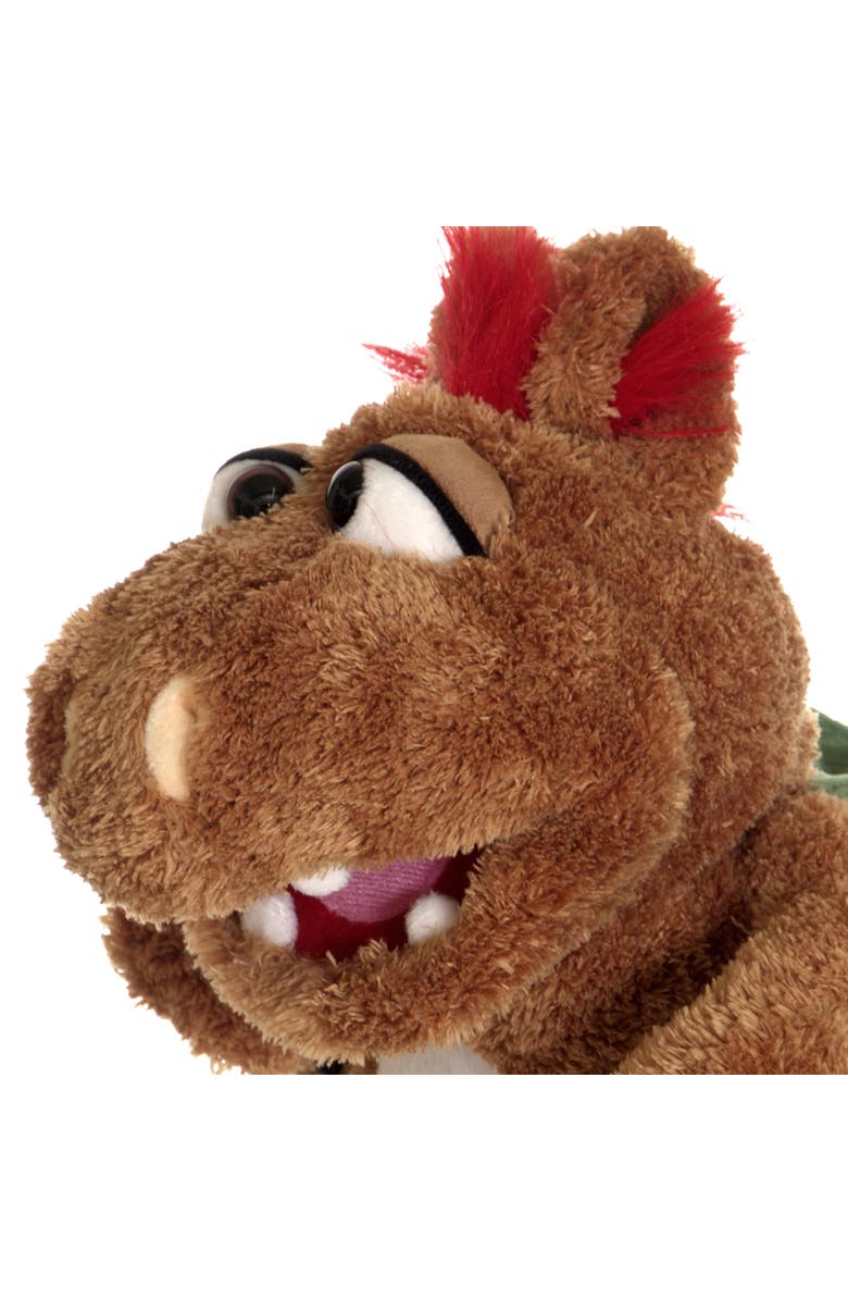 Living Puppets Ollie The Brown Dragon 14" Plush Hand Puppet, Alternate, color, Brown