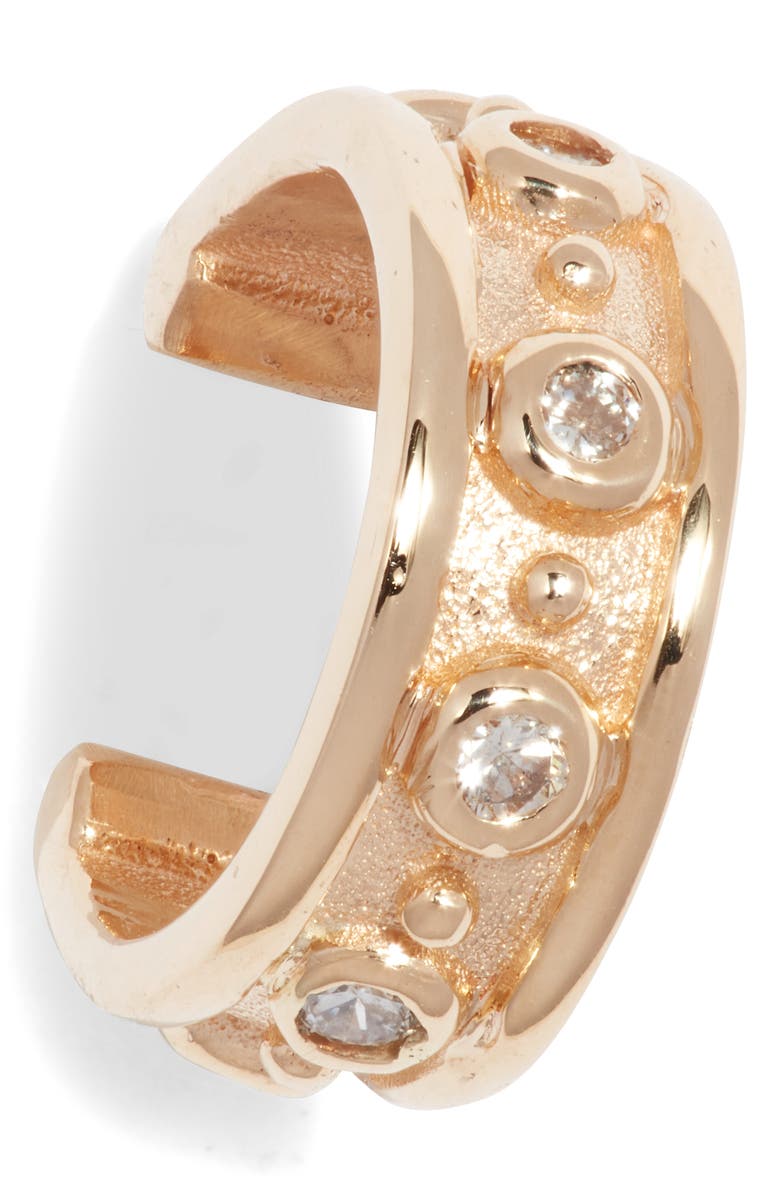 Anzie Dew Drop Marine Single Ear Cuff, Alternate, color, Diamond