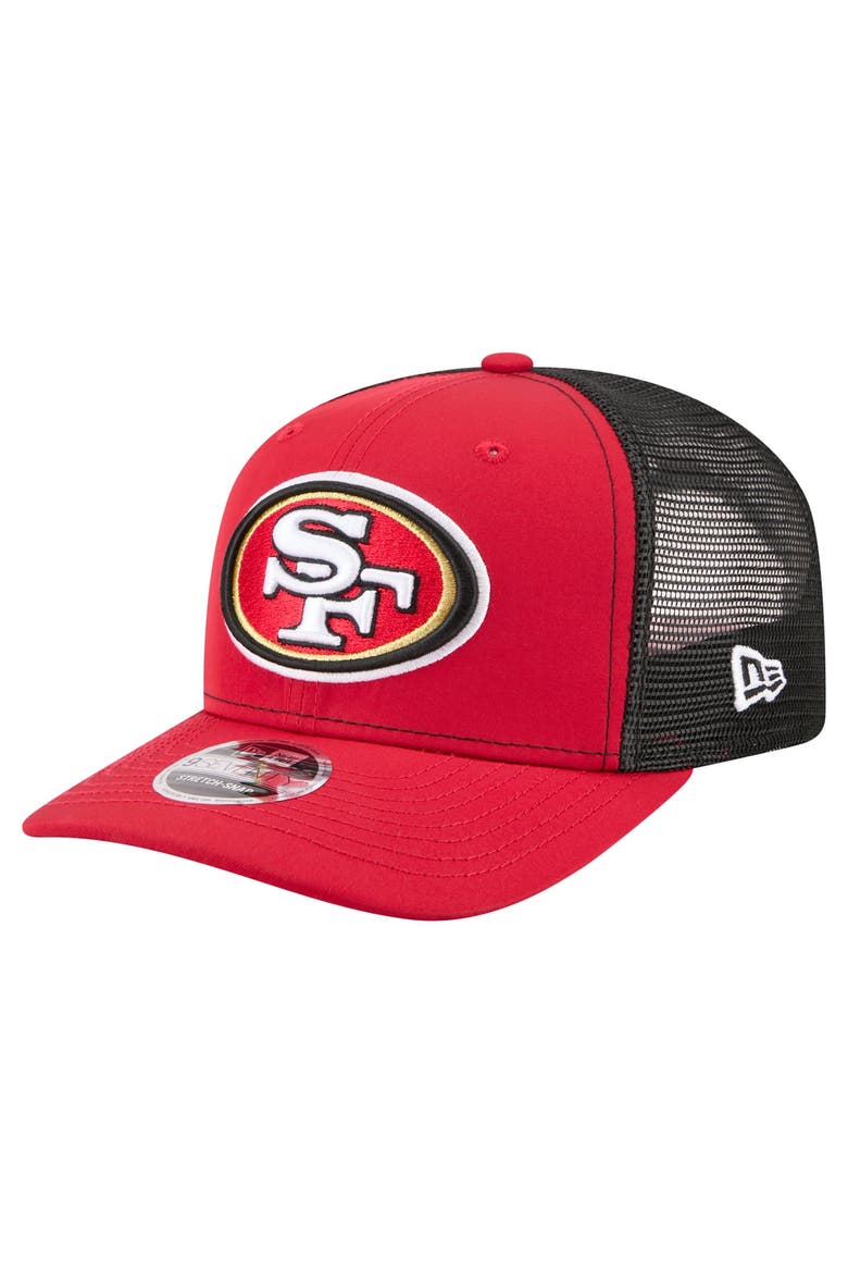 Men's New Era  Red San Francisco 49ers 9SEVENTY Trucker Adjustable Hat, Main, color, Red