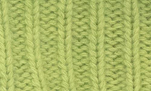 Portolano Rickrack Stitch Wool Blend Beanie In Green