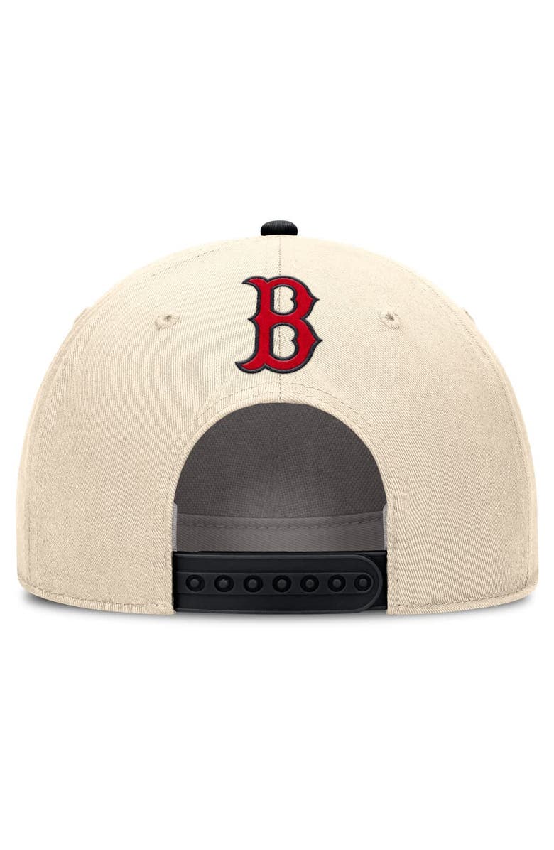 Nike Men's Nike Natural/Black Boston Red Sox Cooperstown Collection Rise Adjustable Hat, Alternate, color, Natural