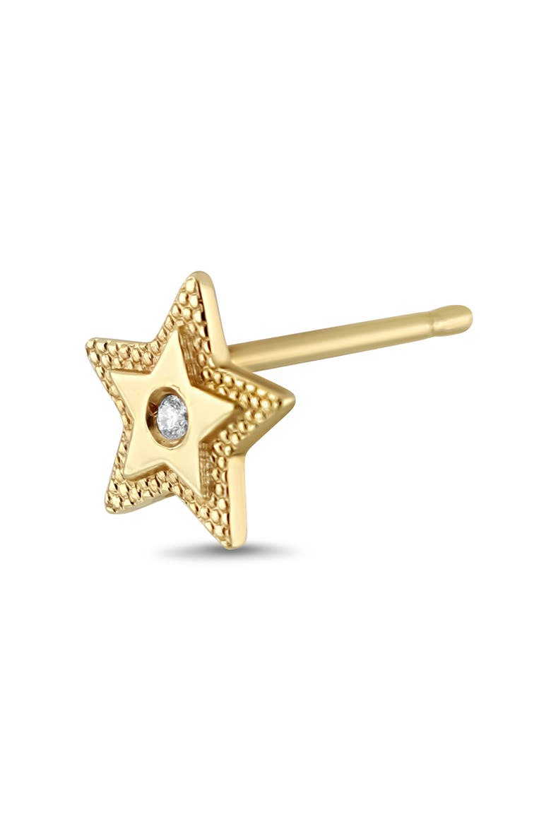 BL Icon Diamond Stud Earrings, Alternate, color, 18K YELLOW GOLD/ DIAMOND