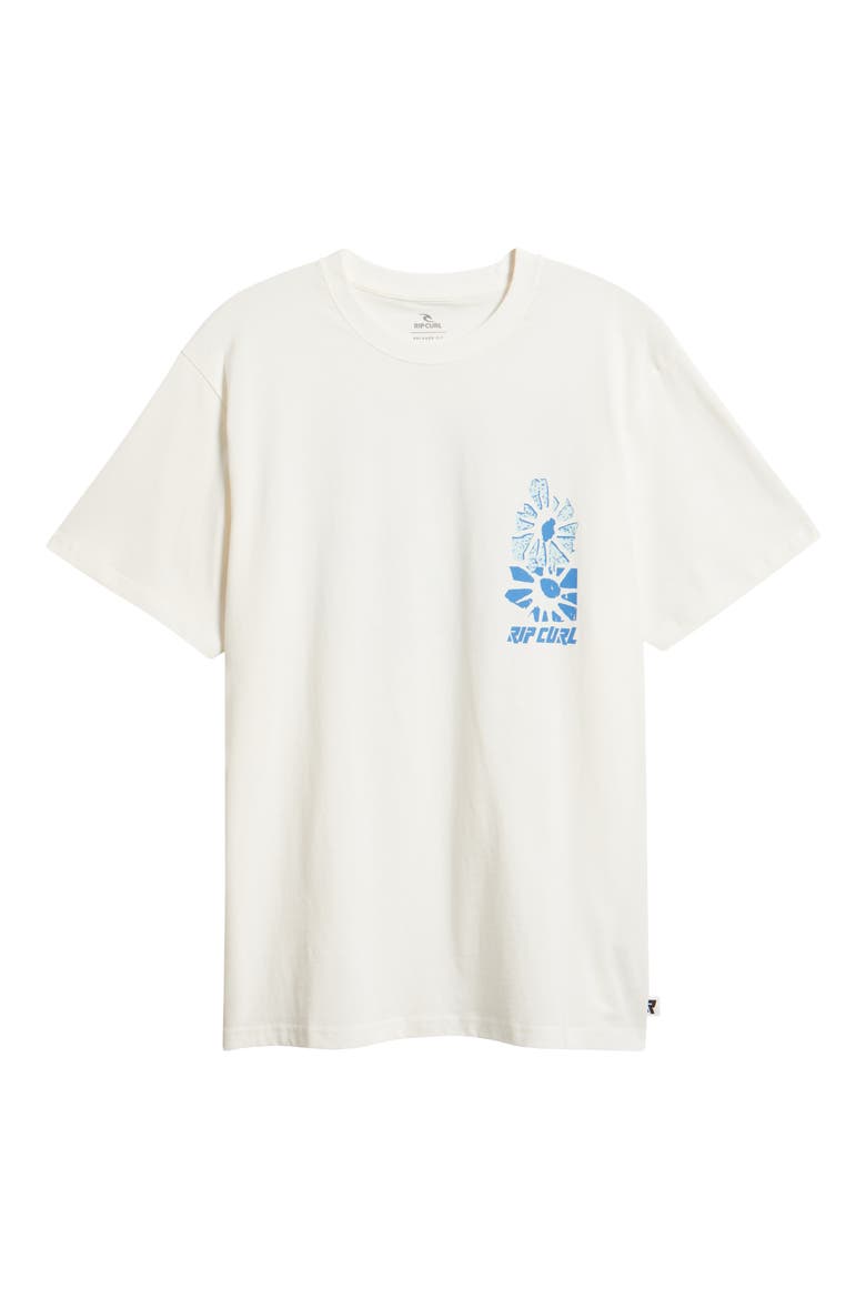 Liquid Trips Flower Graphic T-Shirt, Alternate, color, BONE