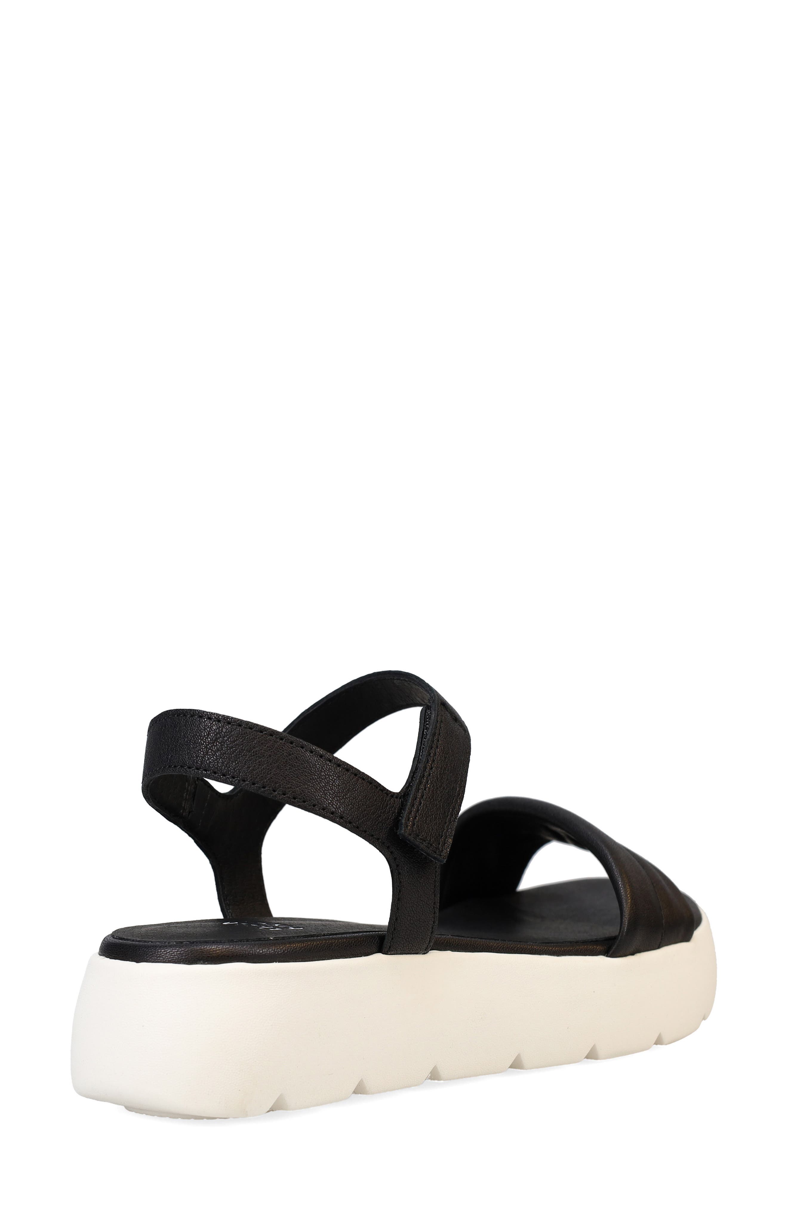 Eileen Fisher Jolie Ankle Strap Platform Sandal, Alternate, color, Black