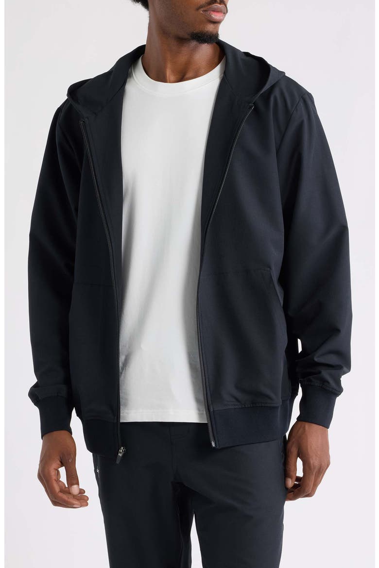 Tempo Tech Zip Jacket, Main, color, BLACK