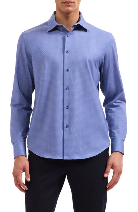 James OoohCotton® Geo Print Button-Up Shirt