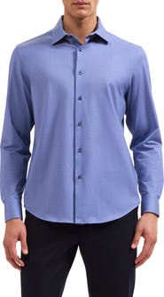 Bugatchi James OoohCotton® Geo Print Button-Up Shirt