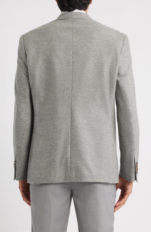 Jack Victor Darwin Heathered Grey Comfortwear™ Knit Cashmere Sport Coat In Gray