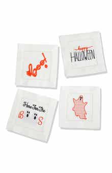 Set of 4 Embroidered Coasters